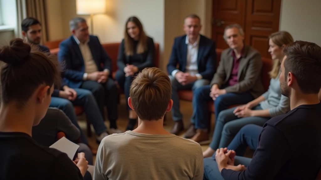 Group of people in discussion circle during workshop session